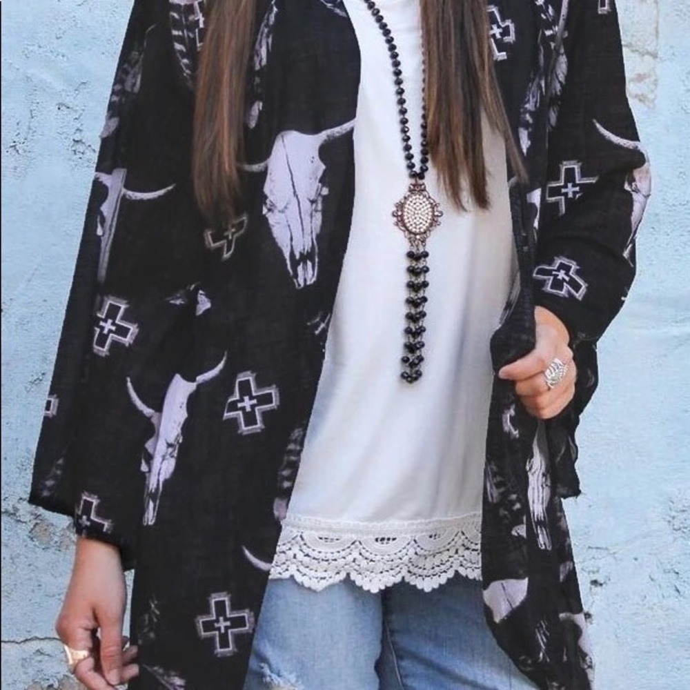 Lose fittet cardigan rustic. Boho. Western